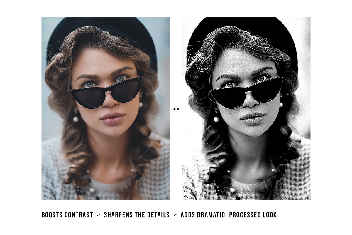 Dramatic BW Portrait PSD Effect, a Templates & Theme by velvetmade.designs (Photo 7 of 10)