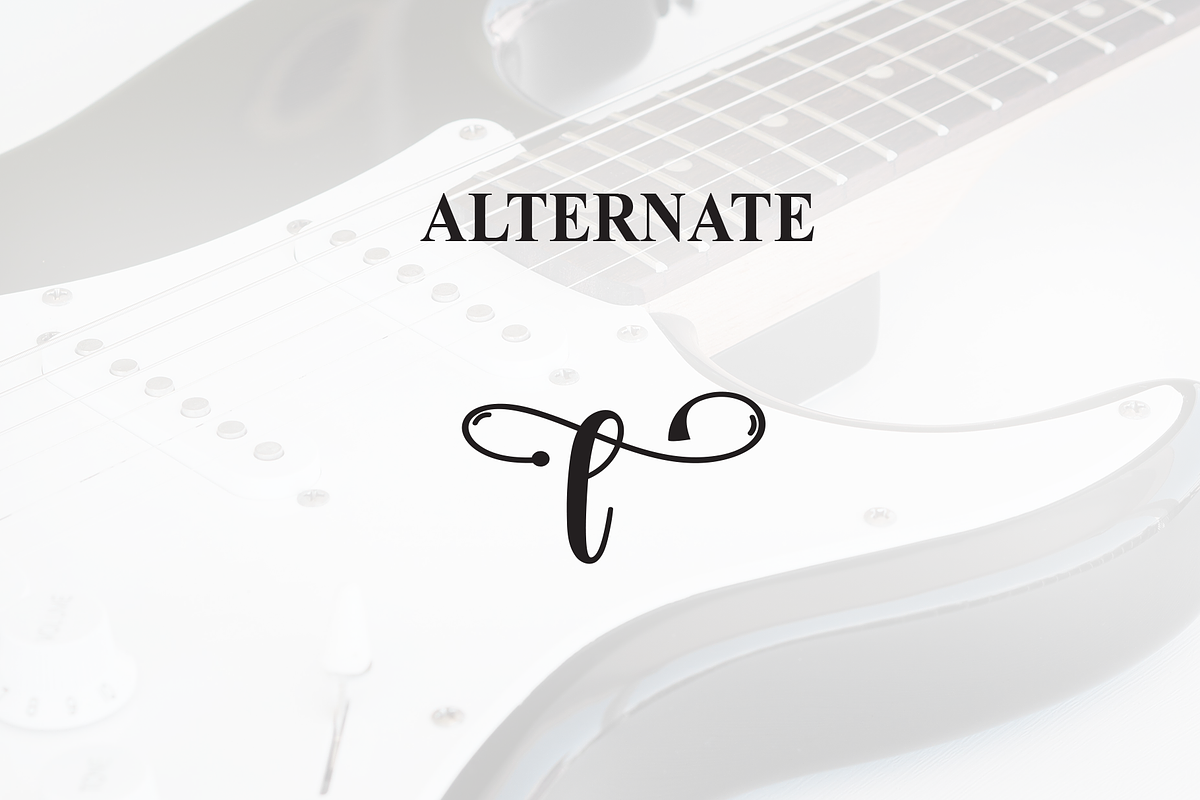 Guitar | Script Font, a Handwritten Font by Scratchones (Photo 8 of 9)