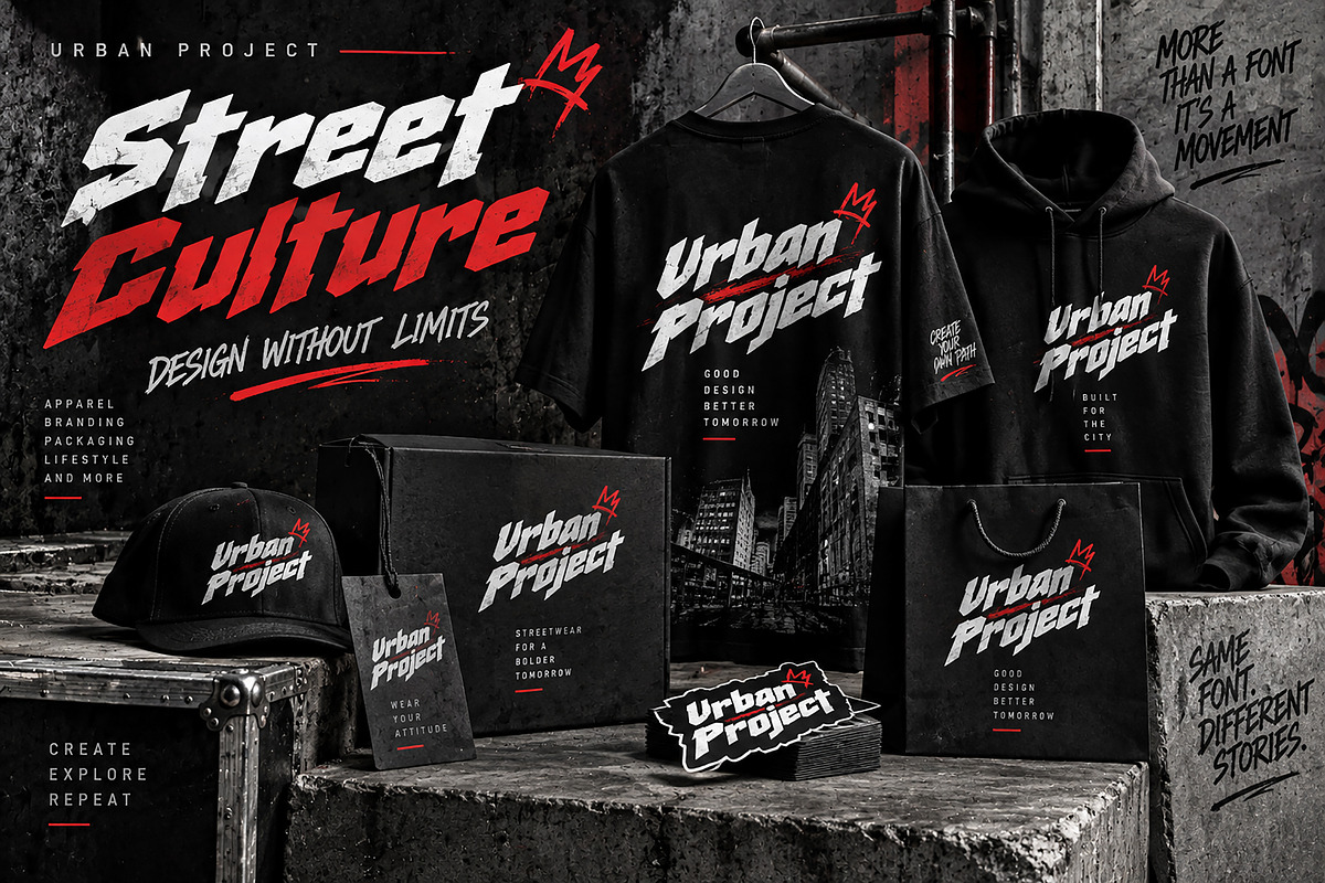 Urban Project, a Script Font by Wow Magic (Photo 3 of 5)