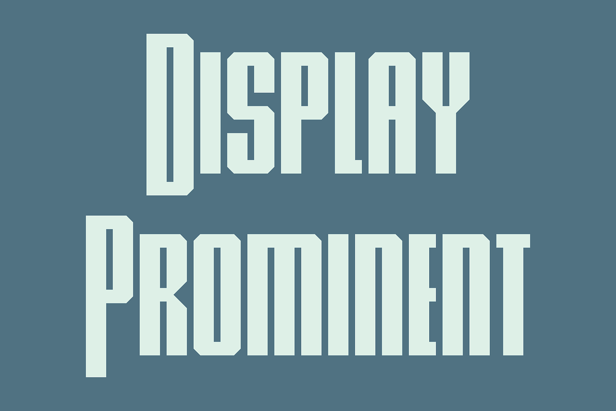 Display Prominent Font, a Sans Serif Font by GG Design (Photo 1 of 8)
