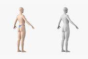 Natural Female 01 A-Pose Base Mesh, a Characters & Person 3D Model by VK Studio (Thumbnail 6 of 26)