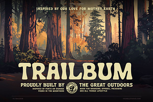 Trailbum National Park Font