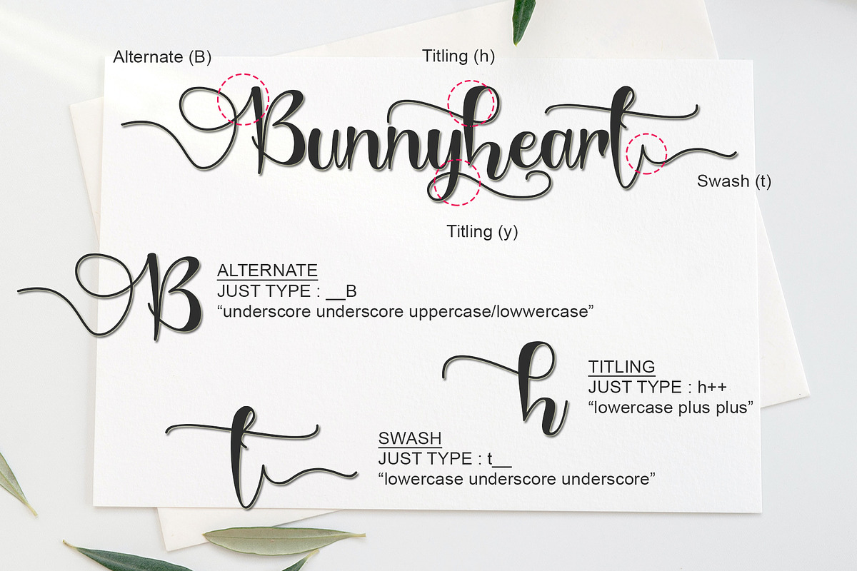 Bunnyheart, a Script Font by Letterafa Studio (Photo 7 of 10)