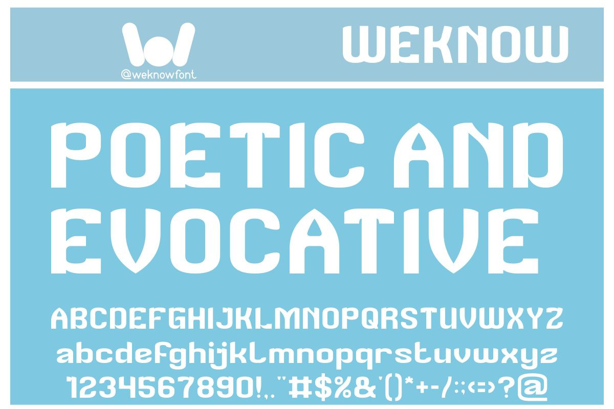 Creative Image font, a Sans Serif Font by weknow (Photo 4 of 8)