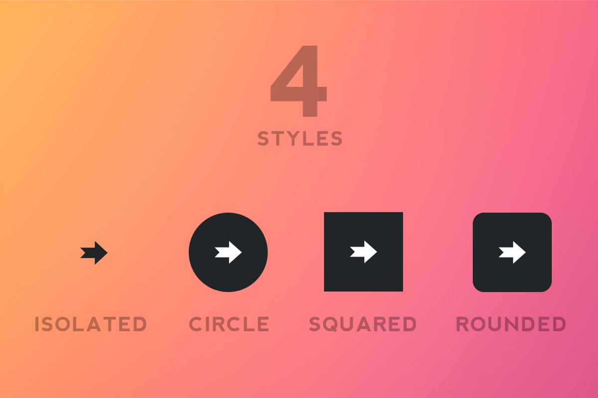 196 Arrows Icon Set, a Templates & Theme by FinestPixels (Photo 2 of 2)
