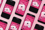 Pink Elegant Valentine Day Flyer Set, a Flyer Template by Aiyari Graphic (Thumbnail 2 of 3)