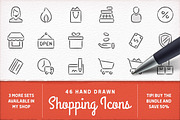 Hand Drawn Shopping Icons, an Icon by Mera Pixels (Thumbnail 1 of 2)