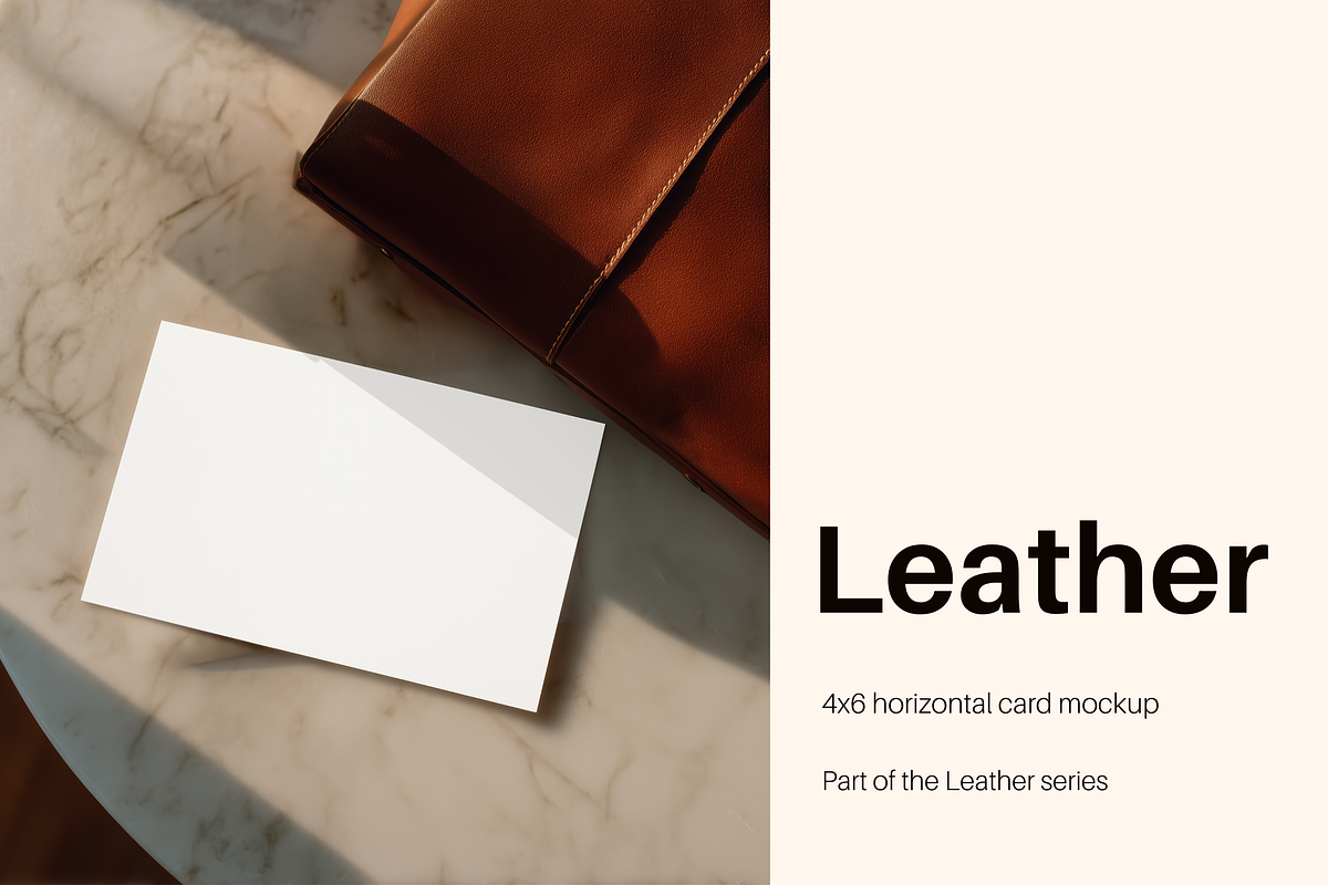 Modern 4x6 Horizontal Card Mockup, a Product Mockup by Serenefeeling (Photo 1 of 6)