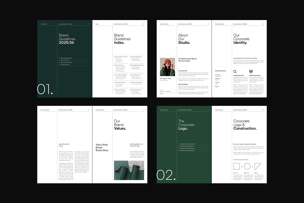Brand Guidelines Template, a Brochure Template by DesignCrest (Photo 3 of 18)