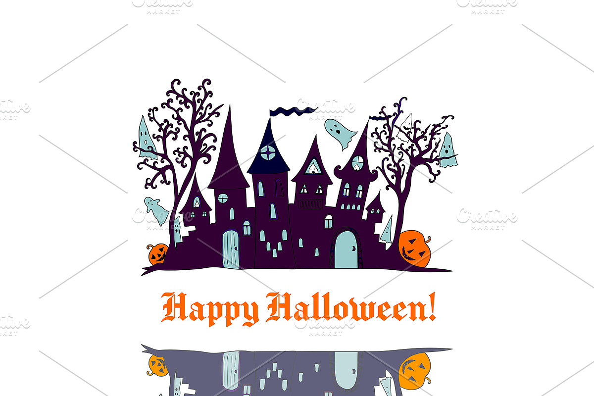 Halloween party design elements, a Seasonal Illustration by pictures for you (Photo 5 of 9)