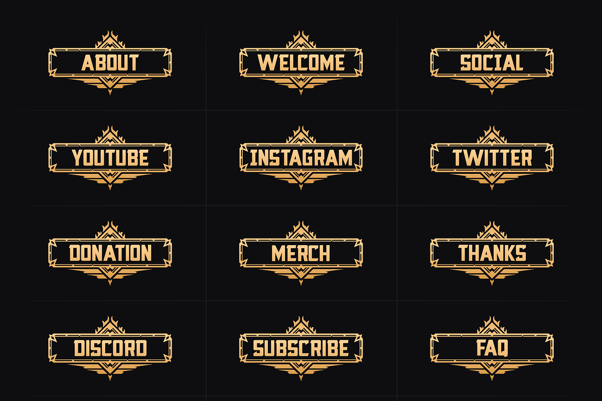 Hunter - Apex | 18 Twitch Panels, a Social Media Template by SageDsgn (Photo 5 of 6)