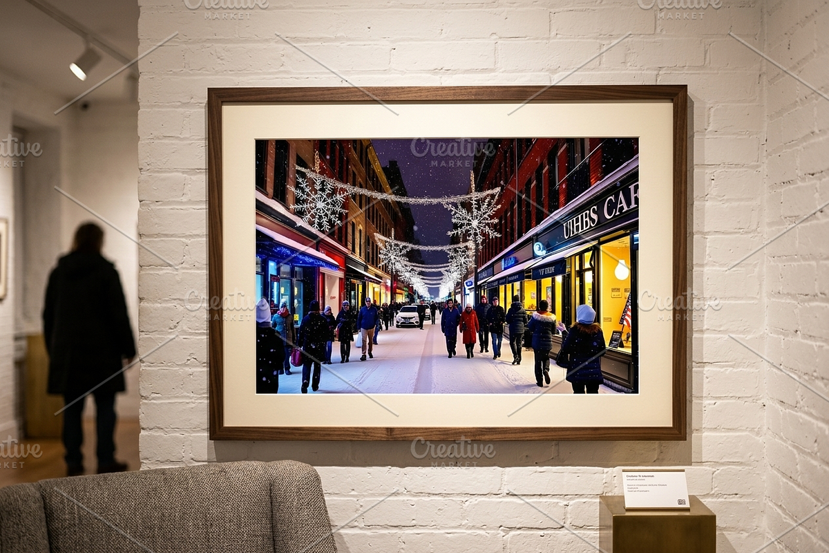 Winter City Glow | Stock Photo, a Holiday Photo by Aura Canyon HQ (Photo 4 of 5)