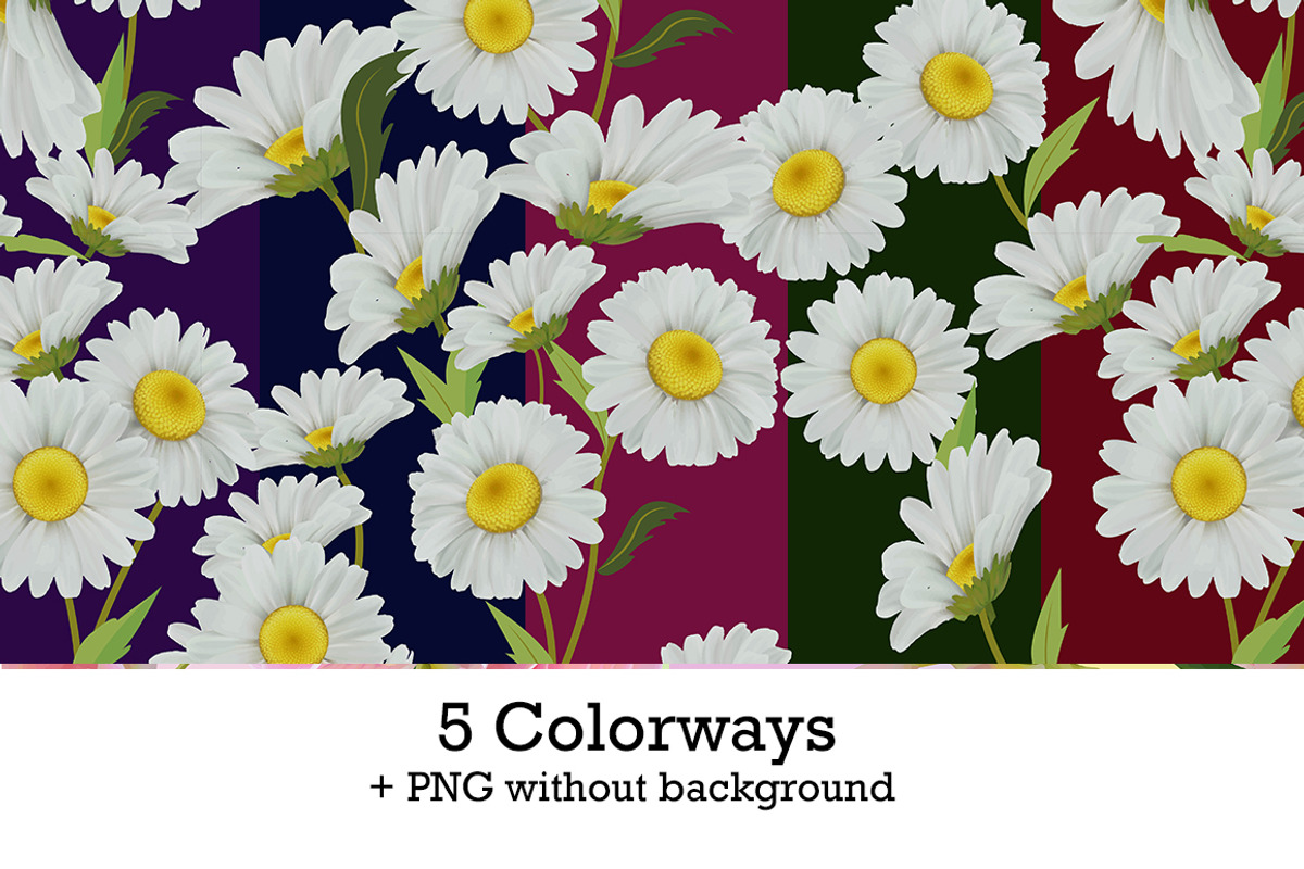 Handmade Vanilla Daisy Pattern, a Pattern Graphic by Design Unique (Photo 7 of 7)