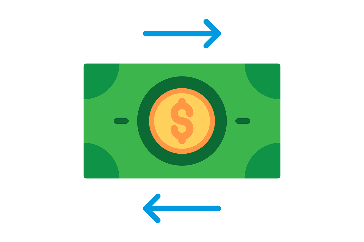 Transaction Flat Icon, a Duotone Icon by Pexelpy (Photo 2 of 2)