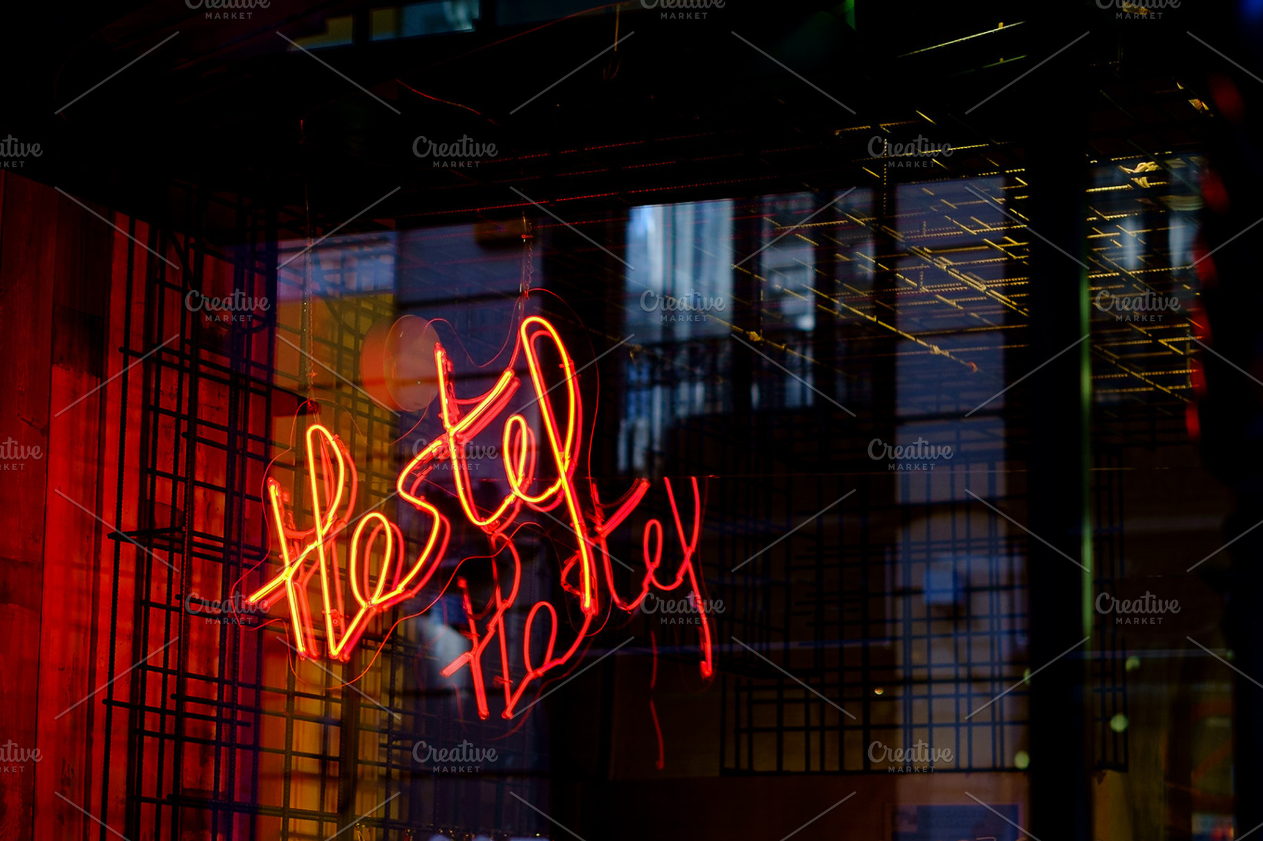 Hostel neon sign, a Business Photo by Nacroba