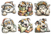 Lazy Christmas Dog Sublimation Clipr, an Illustration by Daily.Designs (Thumbnail 5 of 5)