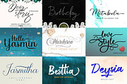 Artistic Font Bundles, a Script Font by Stripes Studio (Thumbnail 5 of 6)
