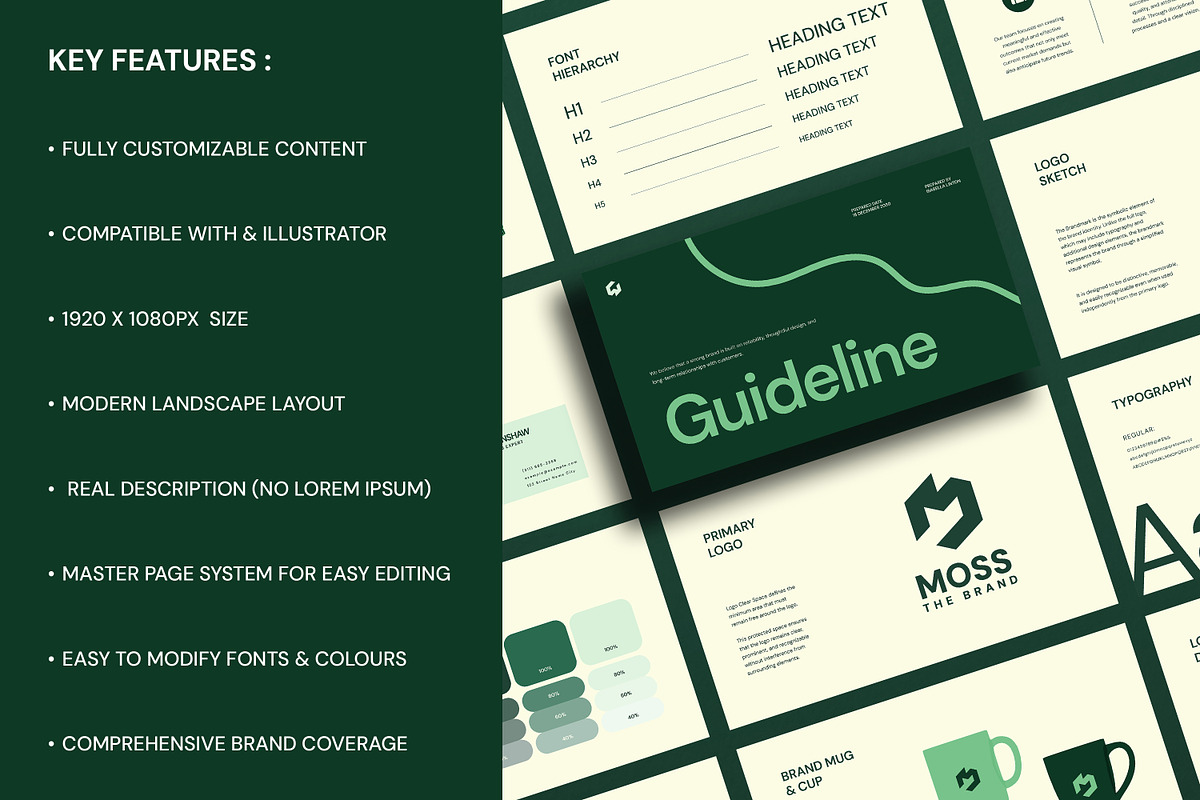MOSS | Brand Guidelines Template, a Branding & Logo Template by Artisan Vibes (Photo 11 of 11)