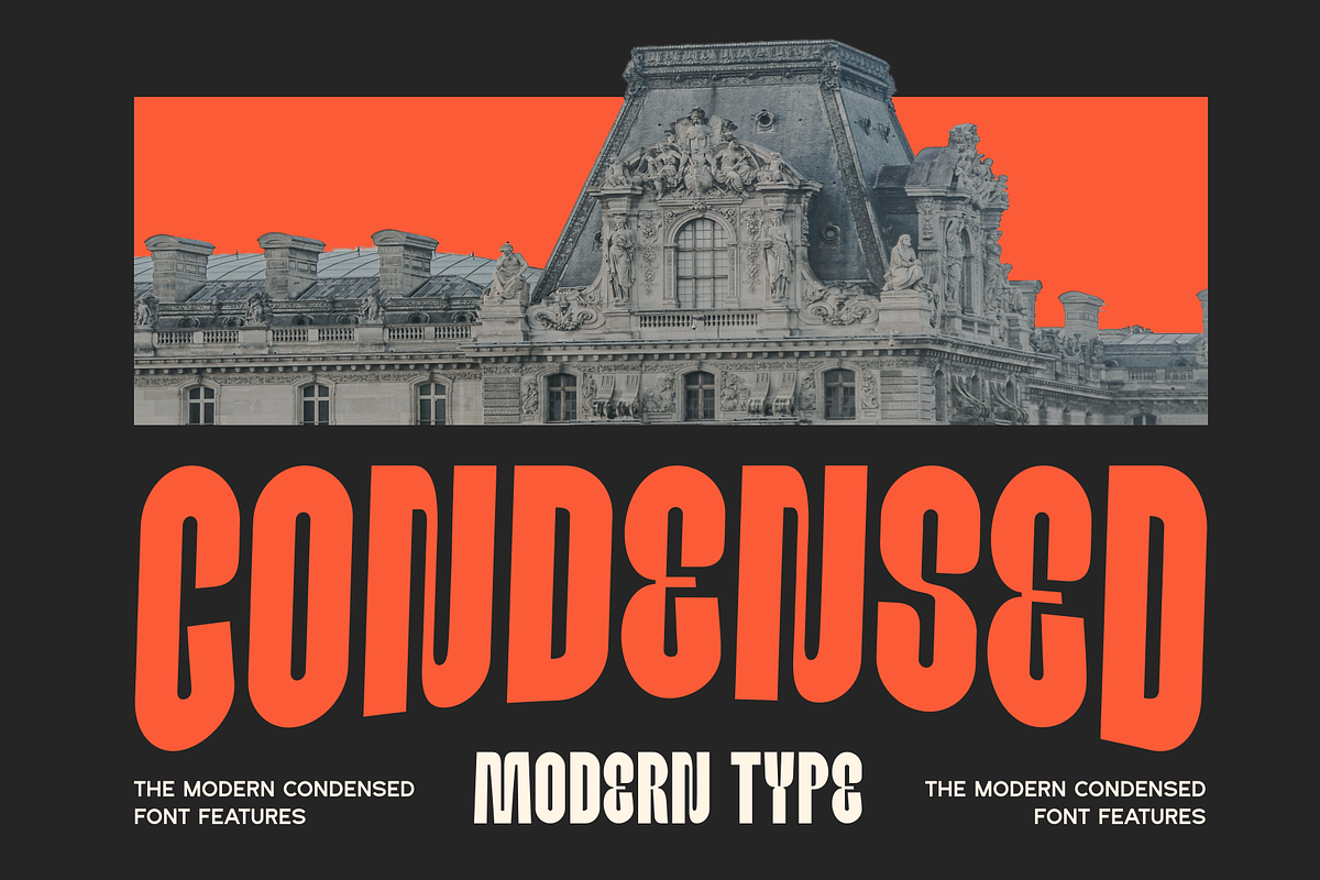Genant Bodeirna - Modern Condensed, a Sans Serif Font by MaikoHatta (Photo 2 of 10)