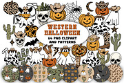 Western Halloween Clipart & Patterns, a Graphic by Brush Lab (Thumbnail 1 of 7)