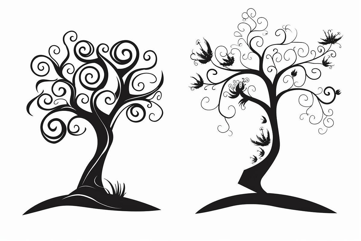 Tree Laser Cut Bundle | Decorative, a Graphic by jahid234 (Photo 6 of 9)