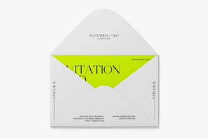 Realistic Invitation Card Mockup, a Product Mockup by graphypix