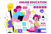 10 Online Education for Kids, an Education Illustration by denayunebgt (Thumbnail 1 of 4)