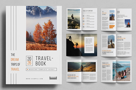 Travel Book Layout, a Magazine Template by ContestDesign
