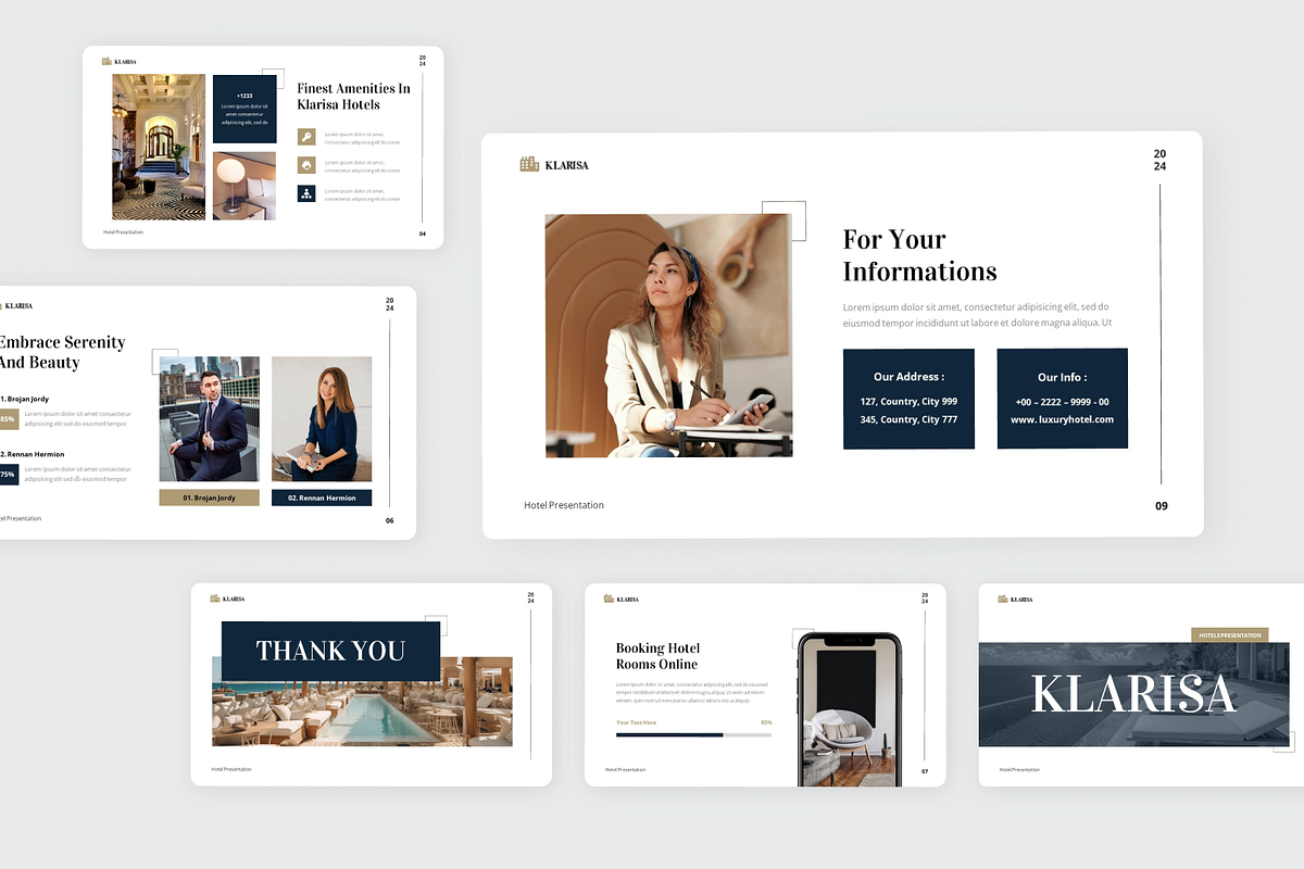 Klarisa - Hotel Keynote Presentation, a Presentation Template by SquidPixey (Photo 6 of 6)