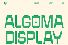 CS Algoma – Reverse Contrast Font