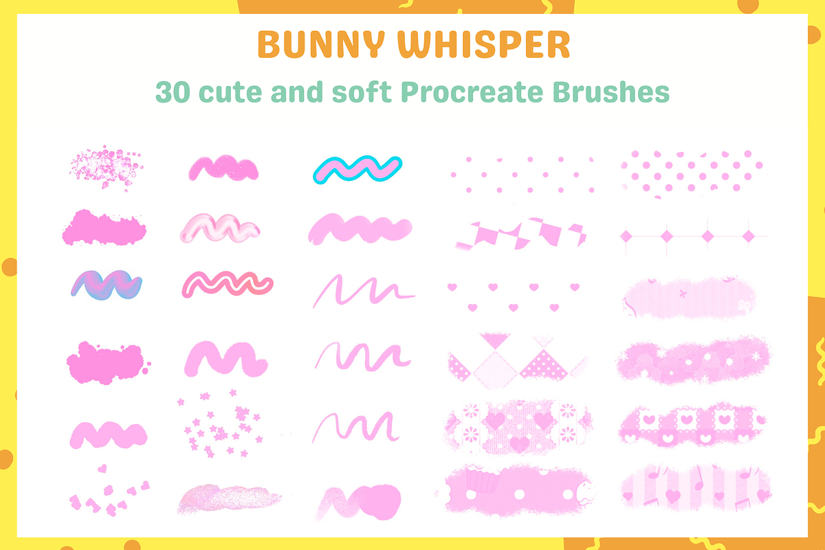 Procreate Cute Soft Brushes, a Brush Add-On by nikiartcorner (Photo 3 of 9)