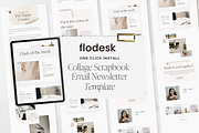 Flodesk Collage Email News Template, an Email Template by Tabitha Emma (Thumbnail 1 of 6)