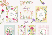 Whimsical garden clipart & pattern, a Graphic by Cozy pattern shop (Thumbnail 5 of 7)