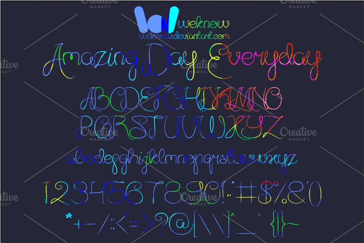 amazing day everyday font