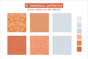 Orange Summer Pattern Collection