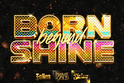 Gold 3D Cinematic Text Effect, a Layer Style Add-On by Matsero (Thumbnail 1 of 4)