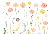 Bloom Vector Illustration & Patterns, a Decorative Illustration by Inna Moreva (Thumbnail 3 of 14)
