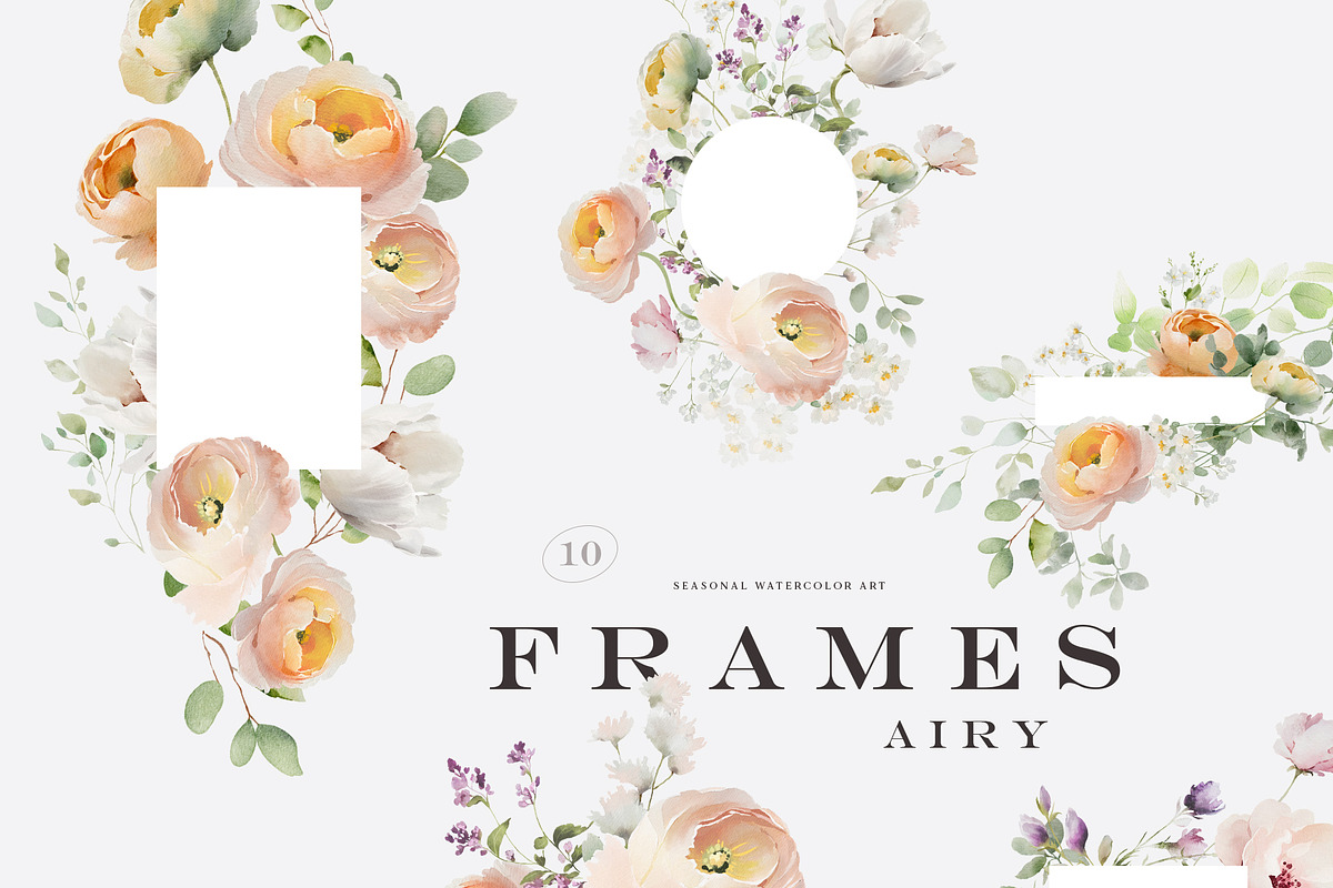 AIRY Watercolor Spring Collection, a Decorative Illustration by Muse Artist (Photo 5 of 18)