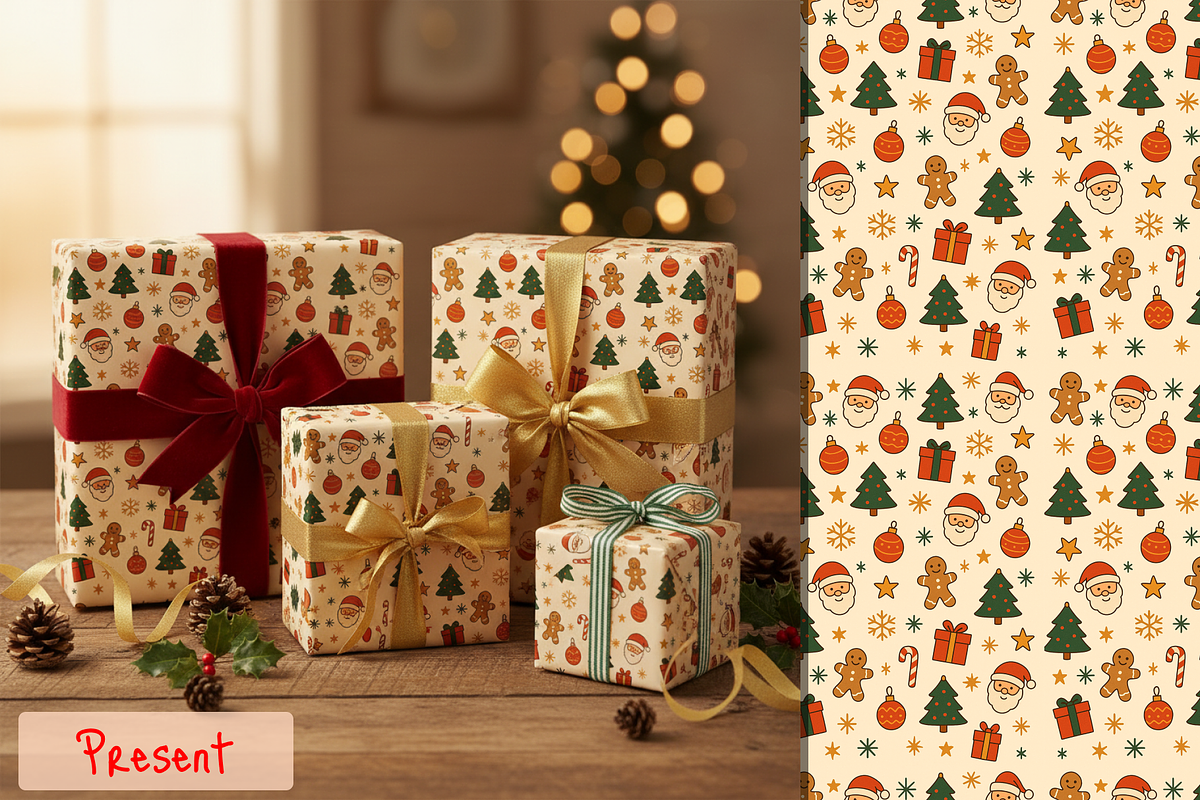 Christmas Pattern, a Pattern Graphic by Casa Mandarina (Photo 3 of 6)