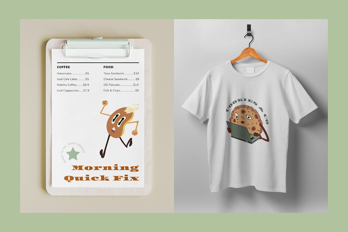 Cafe Mascots Illustration Vector, a Food Illustration by rightbraincells (Photo 5 of 6)