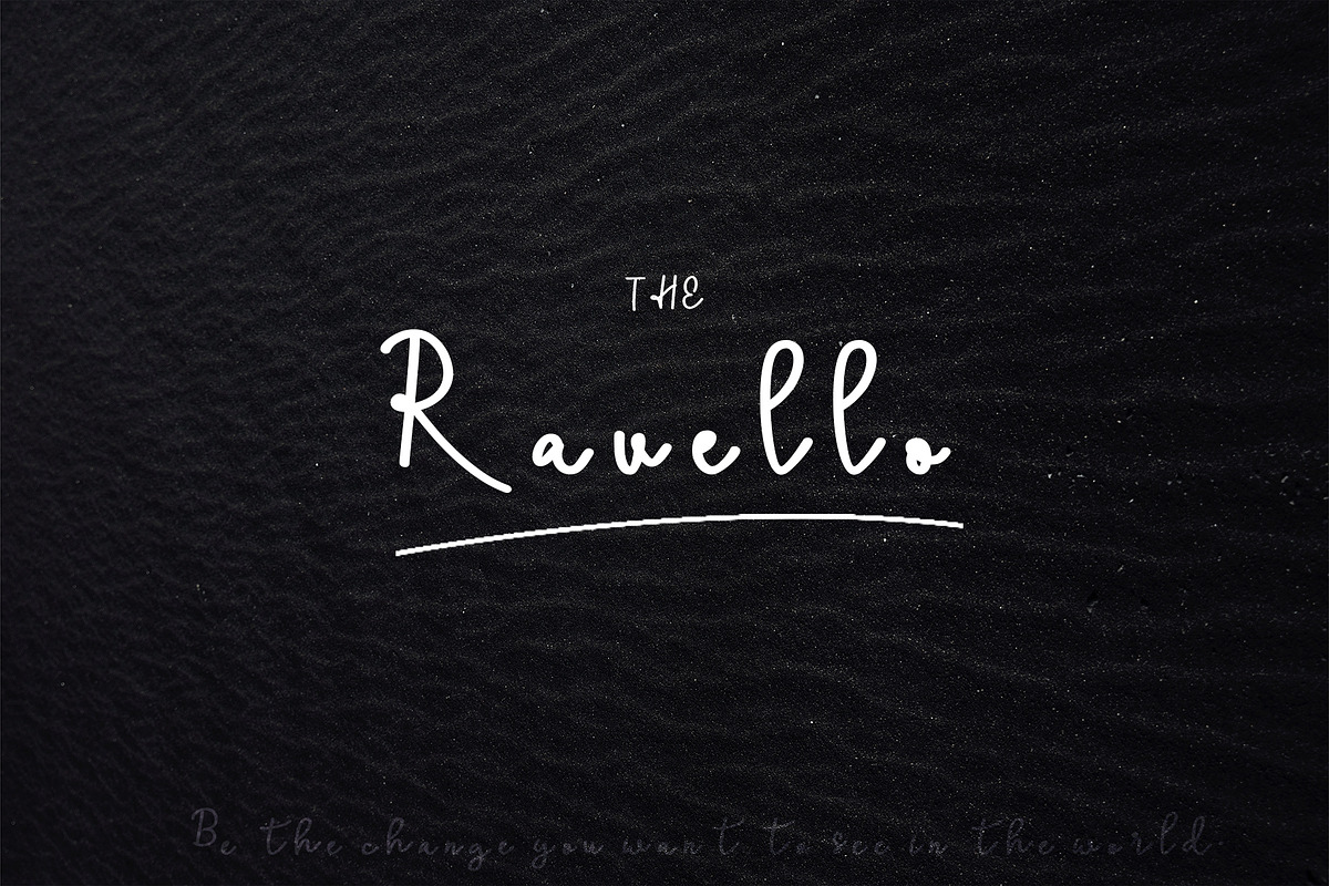 Ravello | Be Italian, a Script Font by Marc Maselli (Photo 1 of 3)