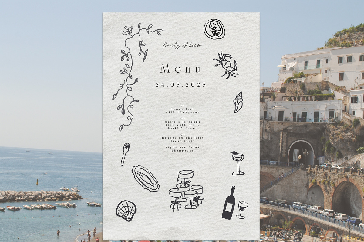 Handdrawn Dolce Vita Summer Icons, an Object Graphic by Laras Wonderland (Photo 6 of 14)