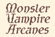 CS Rupinder Stitched, a Blackletter Font by Craft Supply Co. (Thumbnail 2 of 8)
