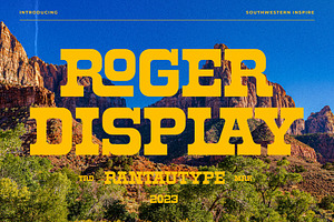 Roger Display Retro Western Font