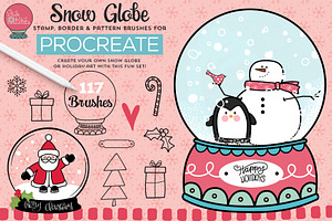 Snow Globe Procreate Brushes