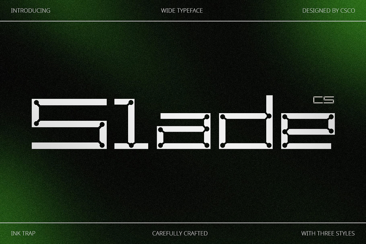 CS Slade – Inktrap Font, a Sans Serif Font by Craft Supply Co. (Photo 1 of 8)
