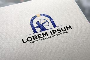 Archer Roman Soldier Keystone logo, a Branding & Logo Template by REDVY CREATIVE