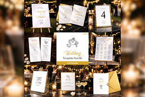 Luxury Wedding Bundle Canva bd004, a Stationery Template by TyphoonStudio