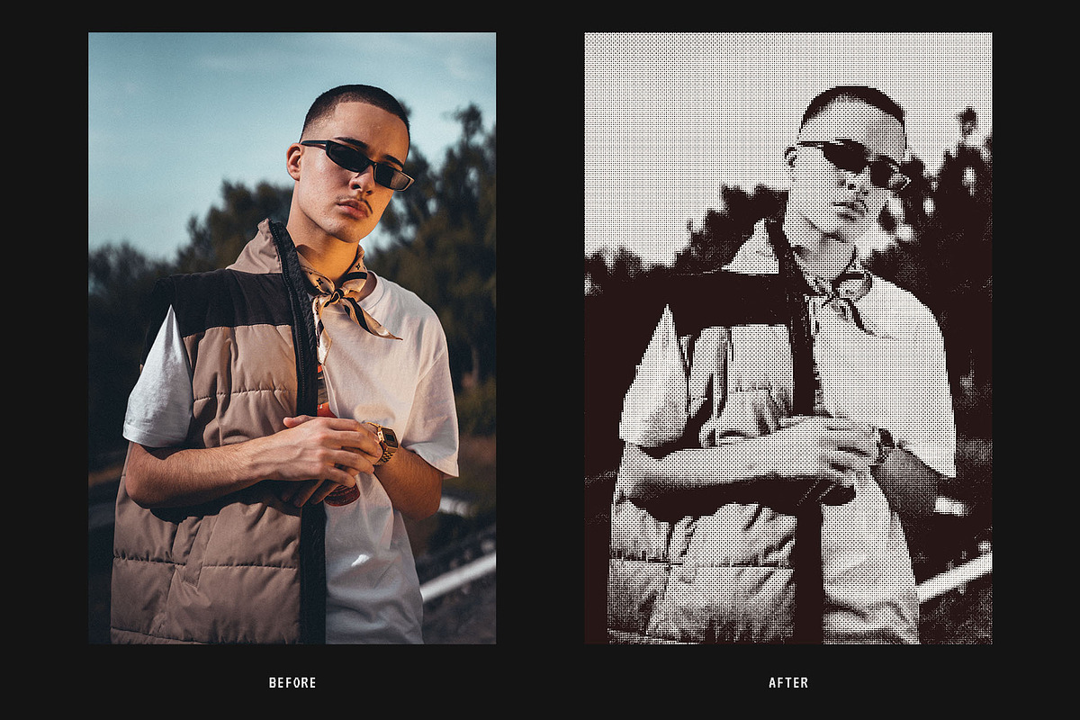Retro Bitmap Photo Effect, a Layer Style Add-On by Shyeno (Photo 6 of 9)