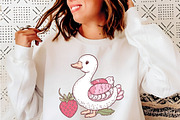 Strawberry Summer Goose Clipart, an Illustration by SinaCreation (Thumbnail 9 of 11)